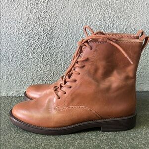 Madewell The Evelyn Lace Up Boot Brown Size 9 Bohemian Festival Boho